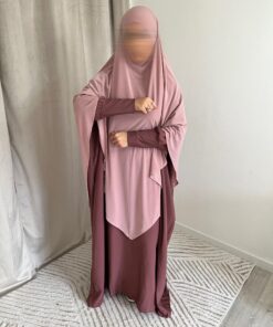 Abaya Jannah - Rose Poudré