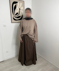 JUPE MAXI - CHOCOLAT